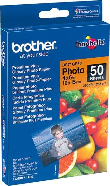 brother BROTHER Photo Paper glossy 260g A6 BP71-GP50 MFC-6490CW 50 Blatt  