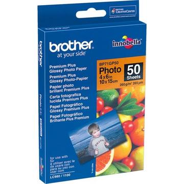 BROTHER Photo Paper glossy 260g A6 BP71-GP50 MFC-6490CW 50 Blatt