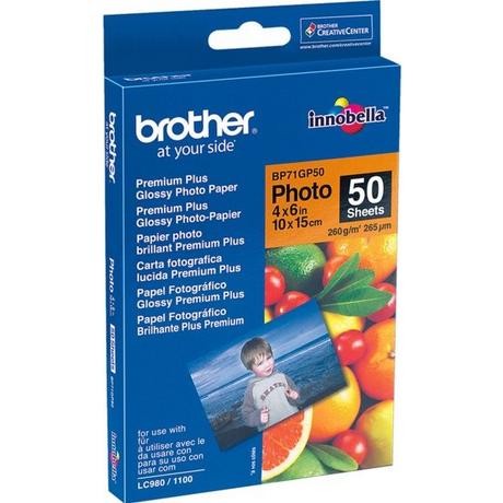 brother BROTHER Photo Paper glossy 260g A6 BP71-GP50 MFC-6490CW 50 Blatt  