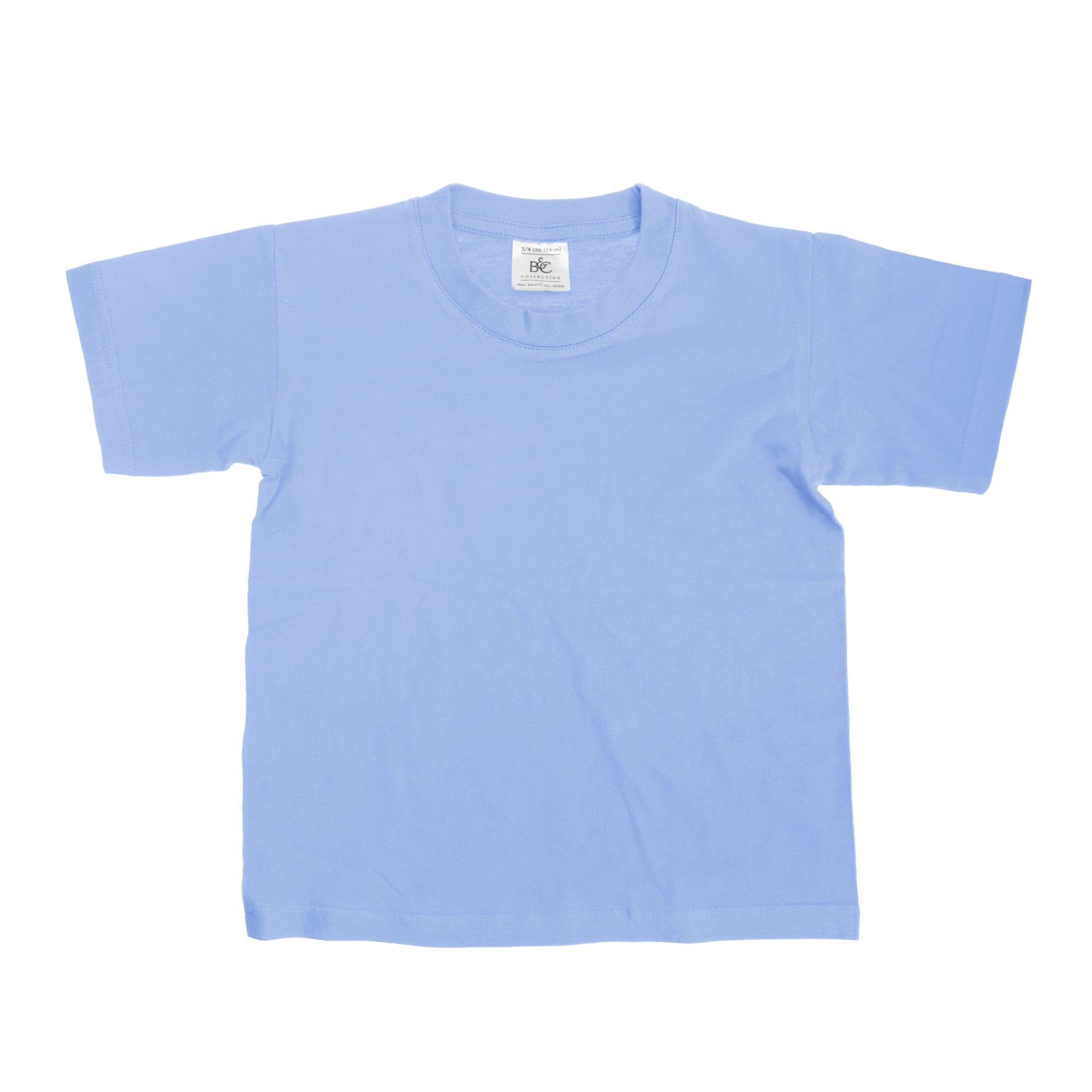 Image of B&c Tshirt, Kurzarm (2 Stückpackung) Jungen Blau Denim 7-8A