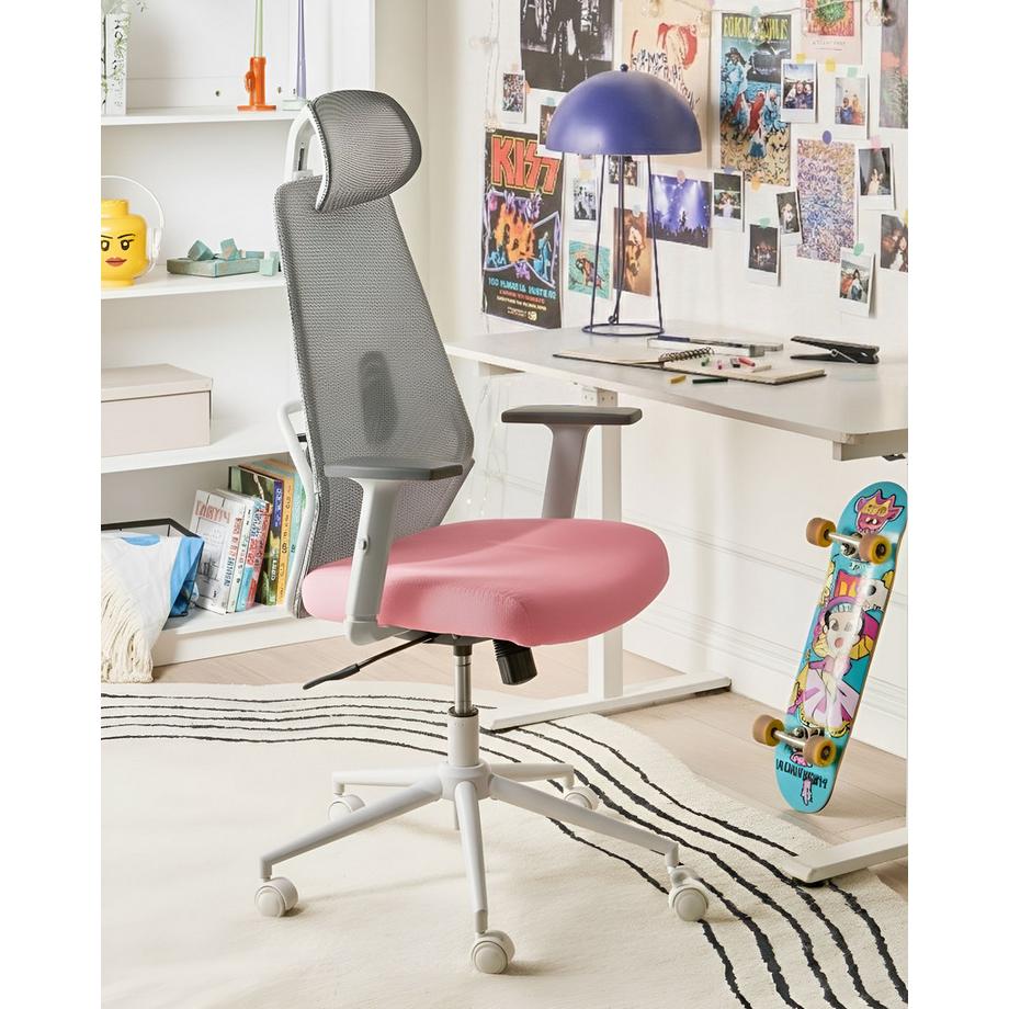 Beliani Sedia da ufficio en Tessuto a rete Moderno ORYN  