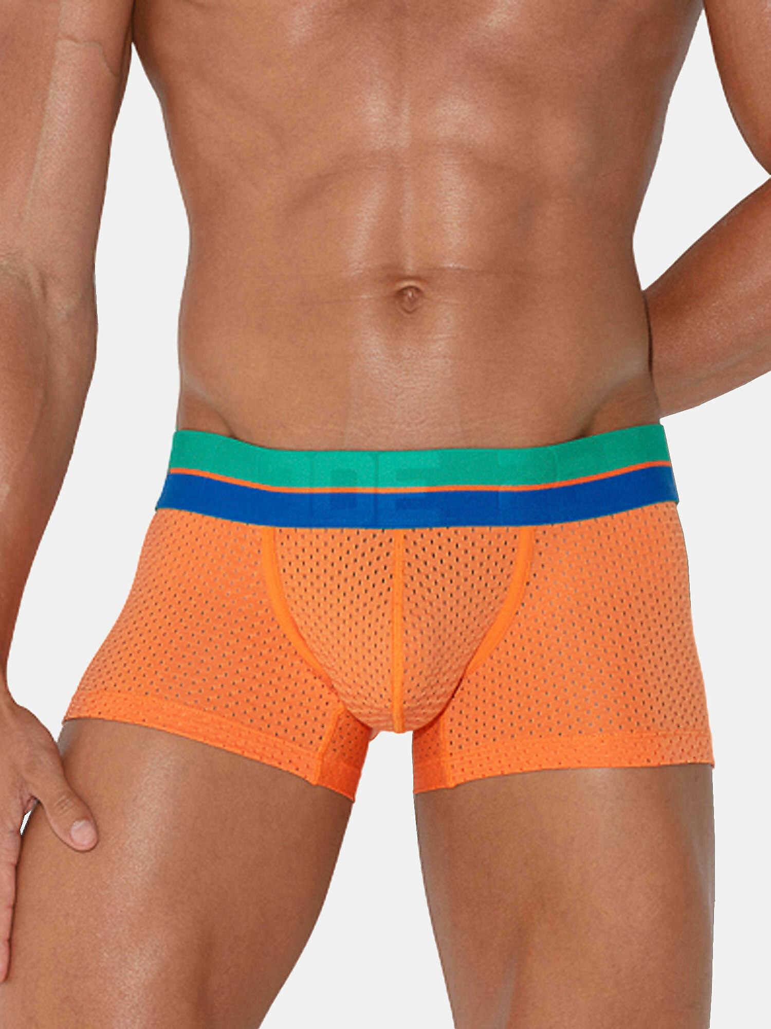 Image of Boxer Bright Mesh Herren Orange XXL