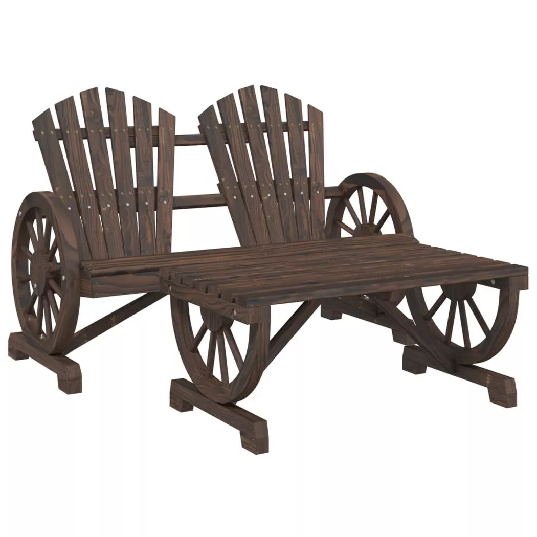 VidaXL - Garten lounge set holz, One Size, Braun