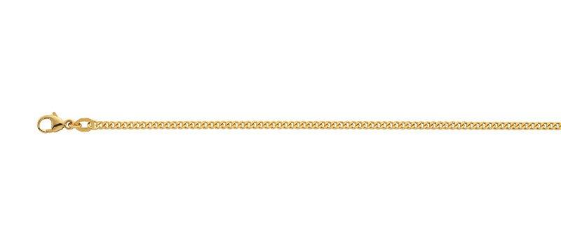 Image of Bracelet Panzer Gelbgold 750, 2.1mm, 19cm Damen Gelbgold 19cm