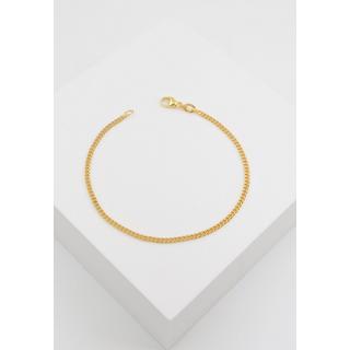 MUAU Schmuck  Bracelet Panzer Gelbgold 750, 2.1mm, 19cm 