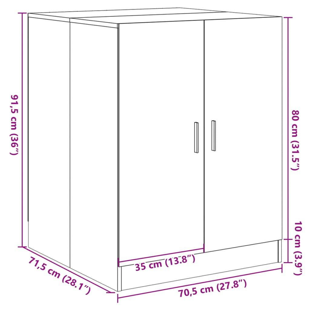 VidaXL Armoire pour machine à laver  