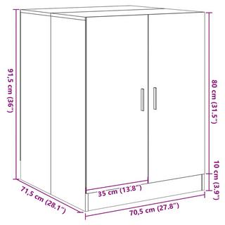 VidaXL Armoire pour machine à laver  