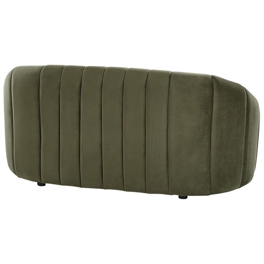 Beliani 2 Sitzer Sofa aus Samtstoff Retro MALUNG  