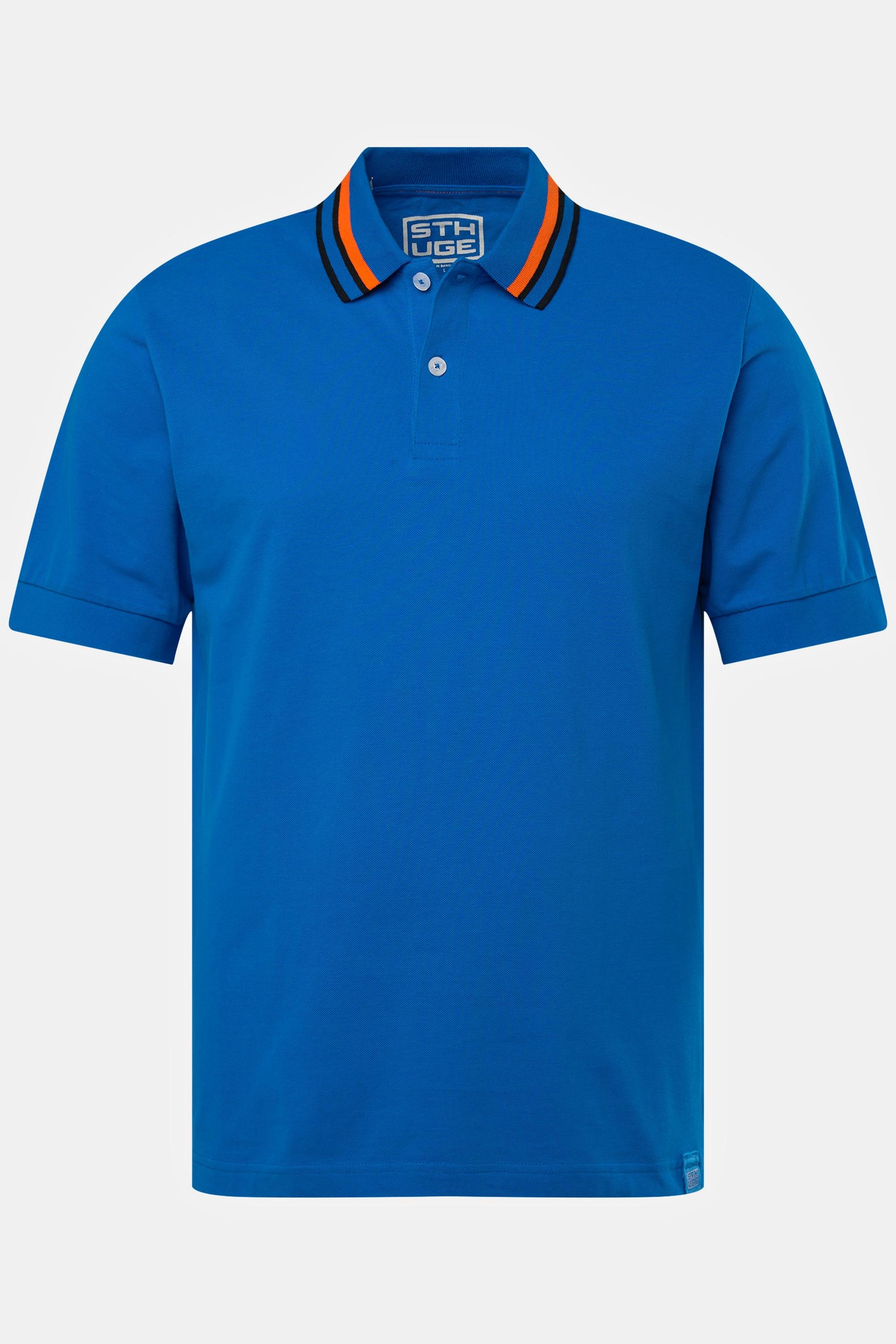 Sthuge  Maglia polo in piqué con mezze maniche, fino alla tg. 8XL 