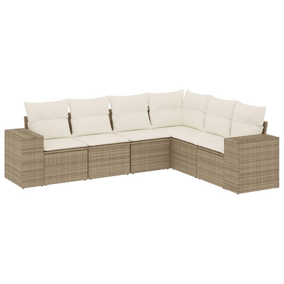 VidaXL set divano da giardino Polirattan  