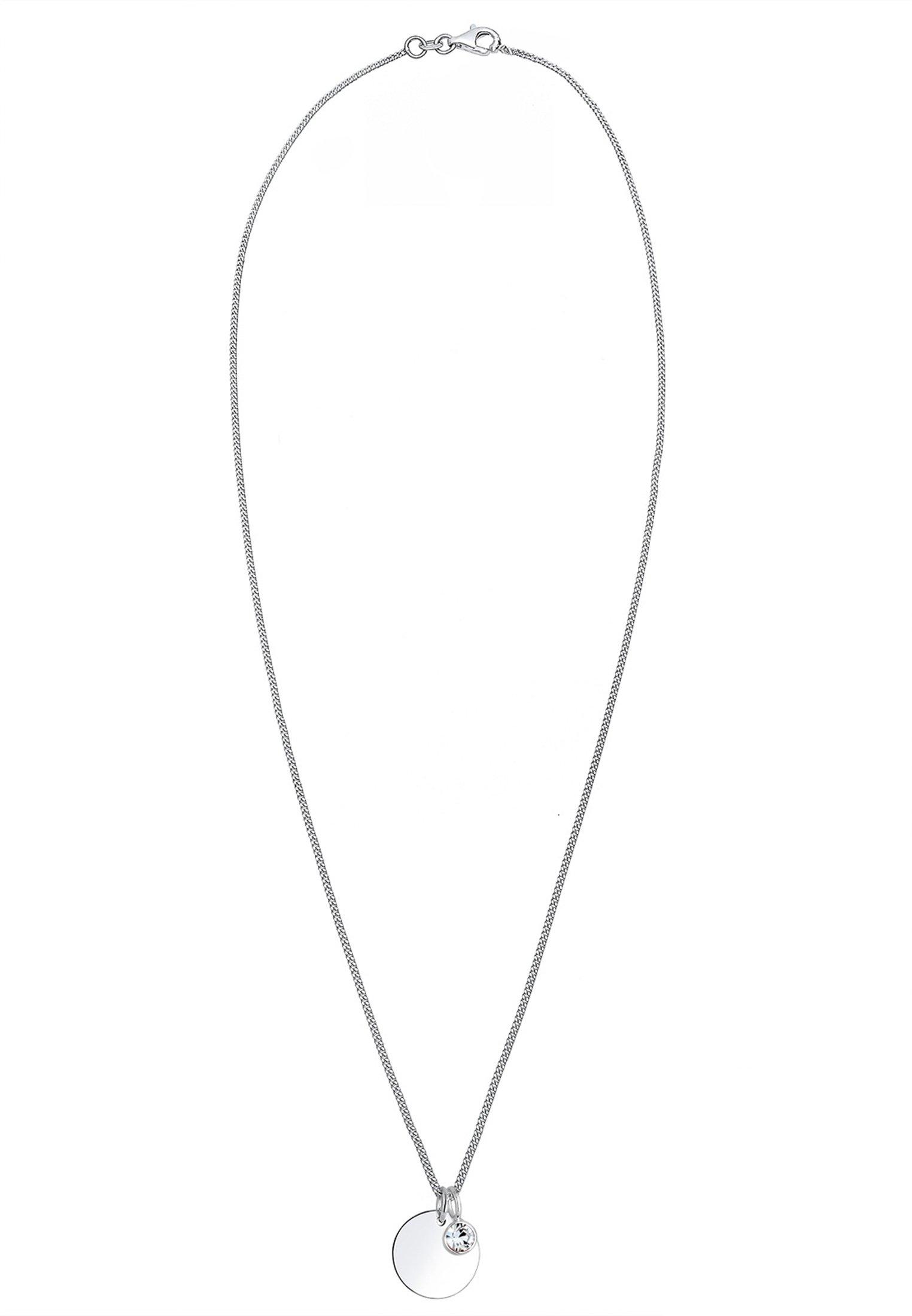 Elli  Halskette Plättchen Geburtsstein Kristalle 