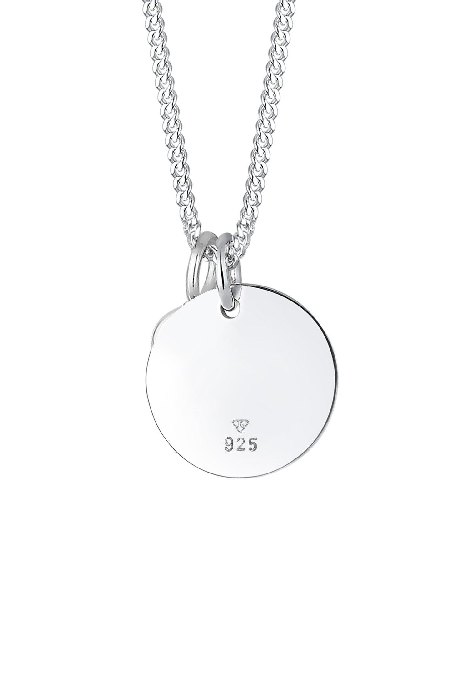 Elli  Halskette Plättchen Geburtsstein Kristalle 