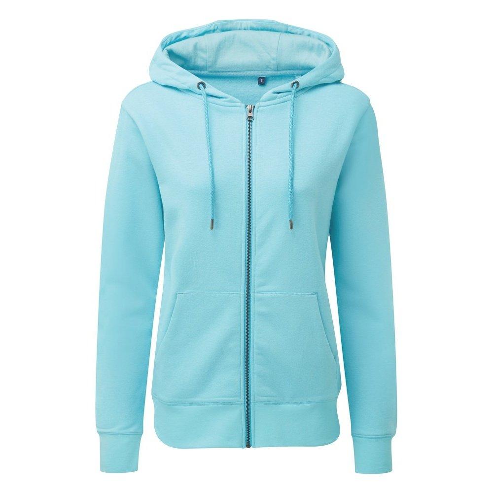 Image of Zipthrough Organic Hoodie Damen Blau 40