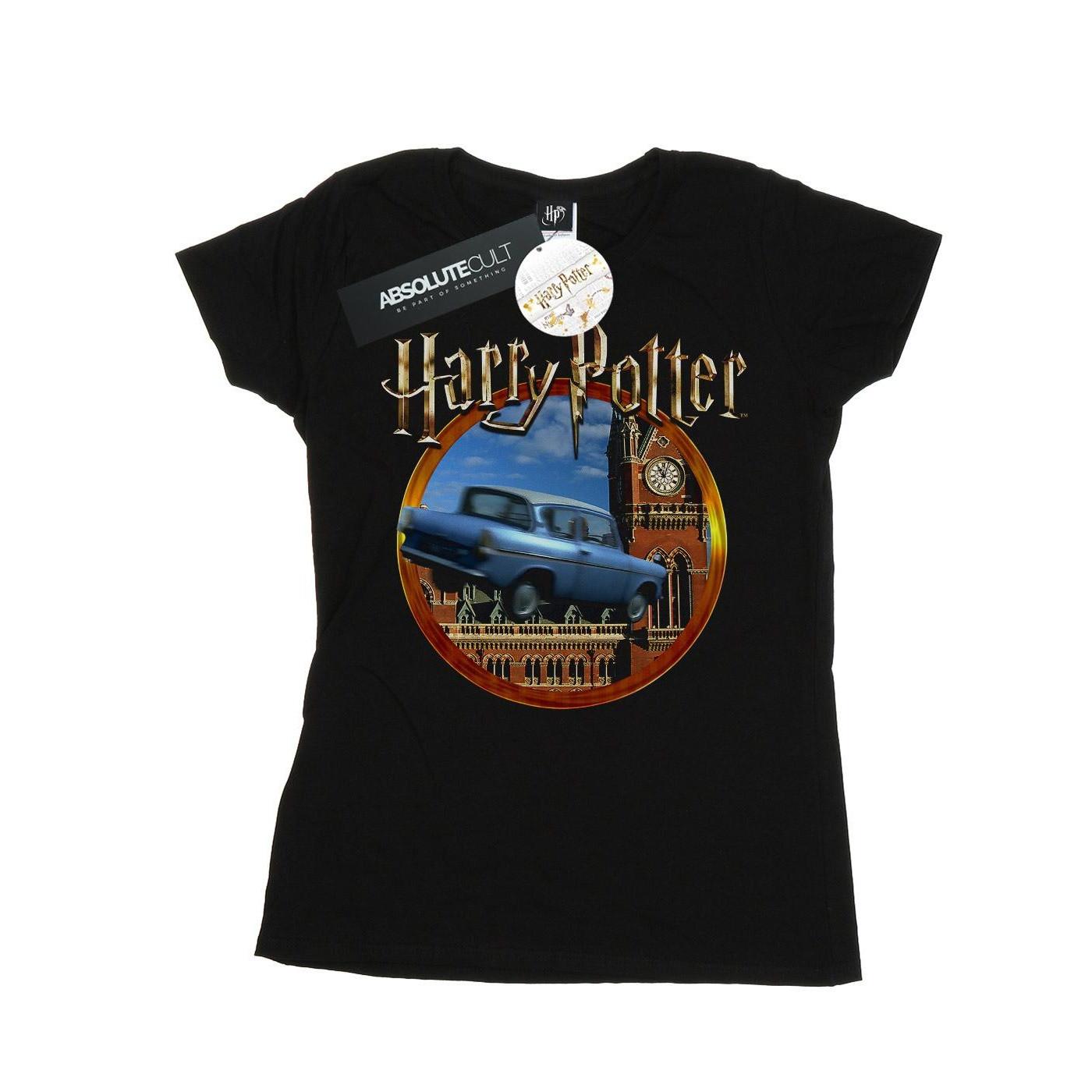 Image of Flying Car Tshirt Damen Schwarz S
