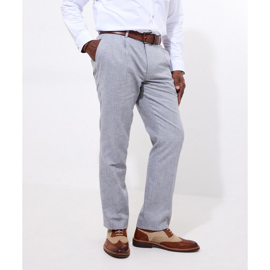 Joe Browns Pantalon Costume Lin Mélangé Chevrons  