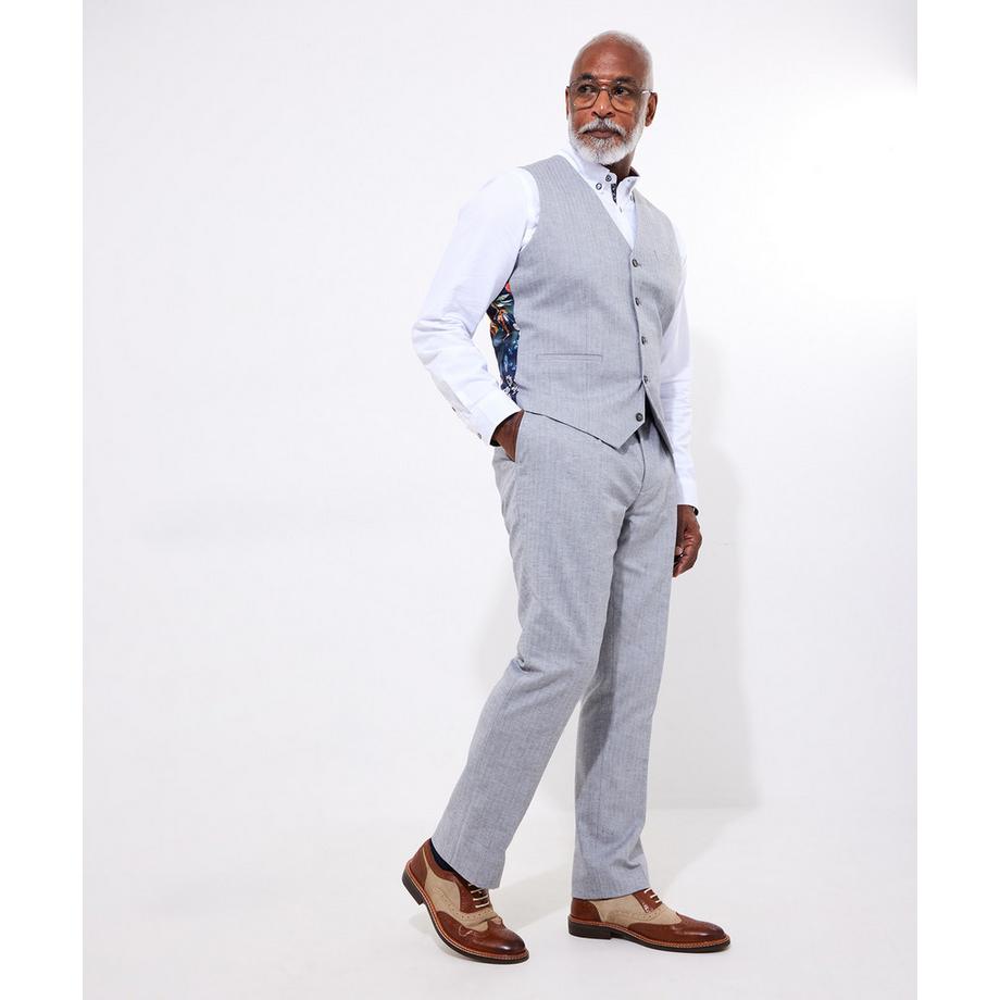 Joe Browns Pantalon Costume Lin Mélangé Chevrons  