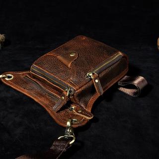 Only-bags.store Echtes Leder Bein Tasche Reise Hüfttasche Oberschenkel Tasche  