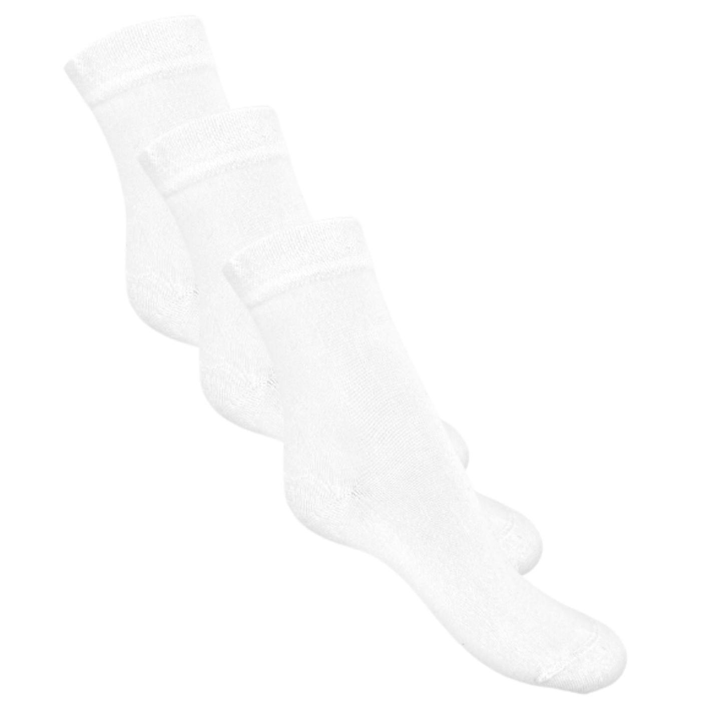 Bestpoint Bambus Socken Weiss 3er-Pack  