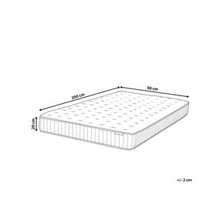 Beliani Latex-Taschenfederkernmatratze aus Taschenfedern DREAM  