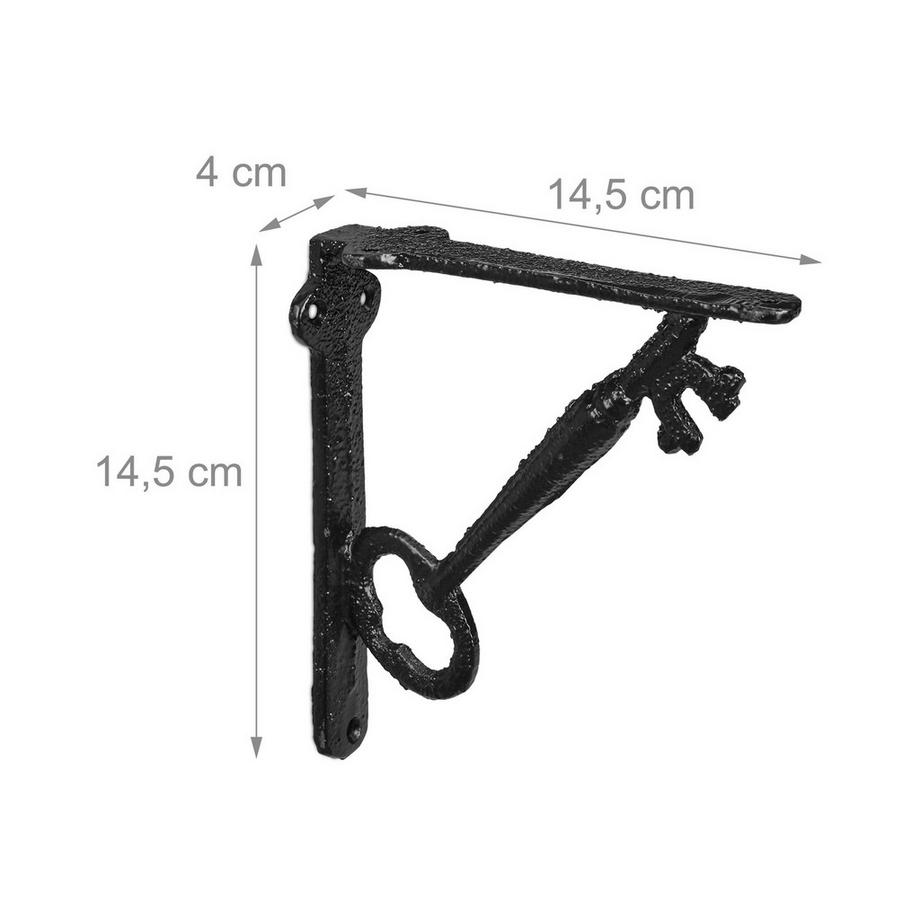 B2X Ensemble d'angles d'étagère avec 2 clés  
