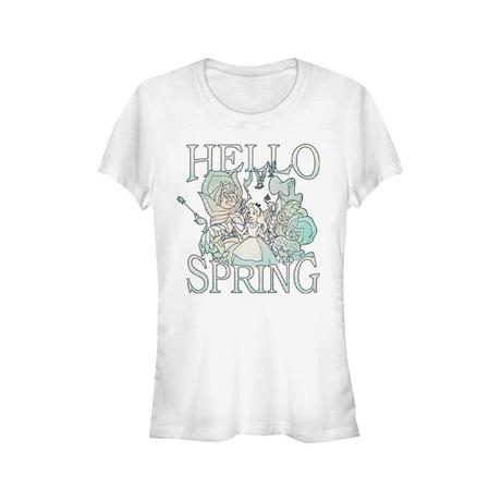 Alice in Wonderland Alice im Wunderland Hello Spring Grafik T-Shirt  
