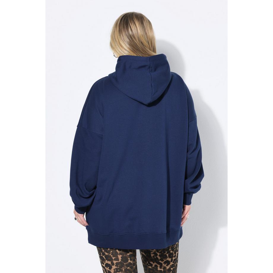 Studio Untold Maglia oversize Scritta glitter Cappuccio  