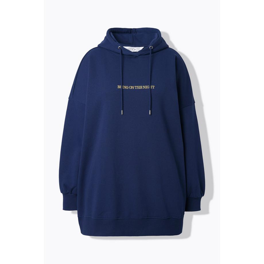 Studio Untold Maglia oversize Scritta glitter Cappuccio  