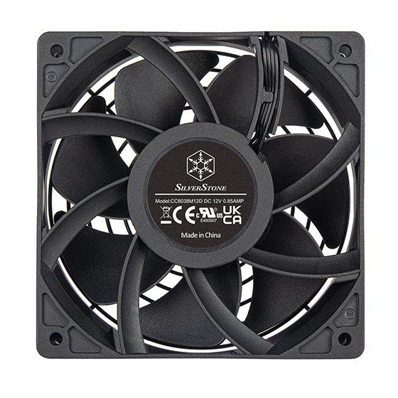 SilverStone  FHS 120X Case per computer Ventilatore 12 cm Nero 1 pz 