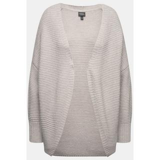 Ulla Popken  Cardigan aperto con taglio a palloncino in misto lana 