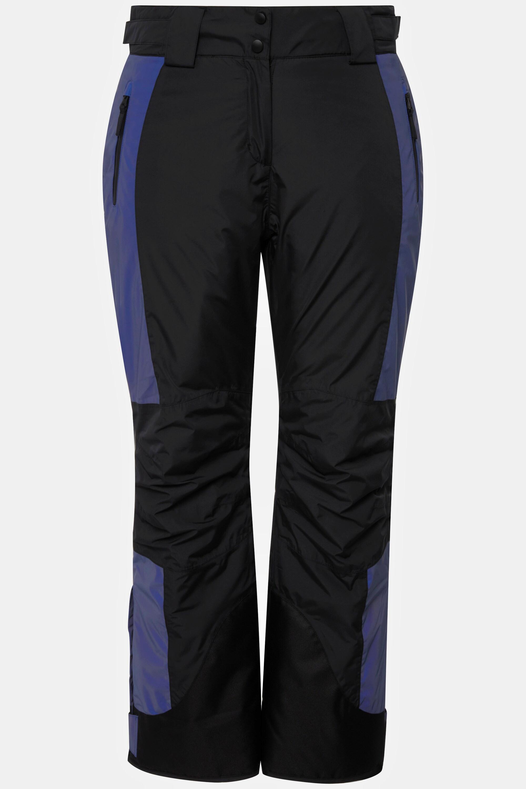 Ulla Popken  Pantalon de ski imperméable avec élément réfléchissant, fermeture à scratch et jupe pare-neige 