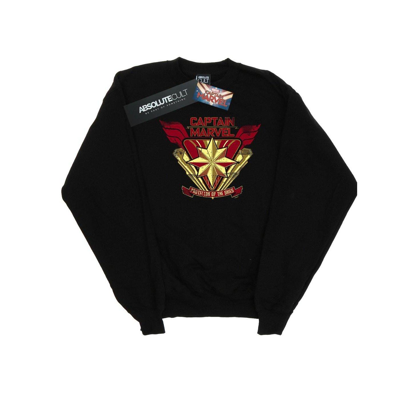 Image of Captain Protector Of The Skies Sweatshirt Unisex Schwarz 128