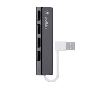 Belkin Pocket Hub 4x USB 2.0, Schwarz