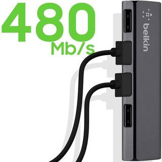 belkin  Hub 4x USB 2.0, tascabile Belkin nero 