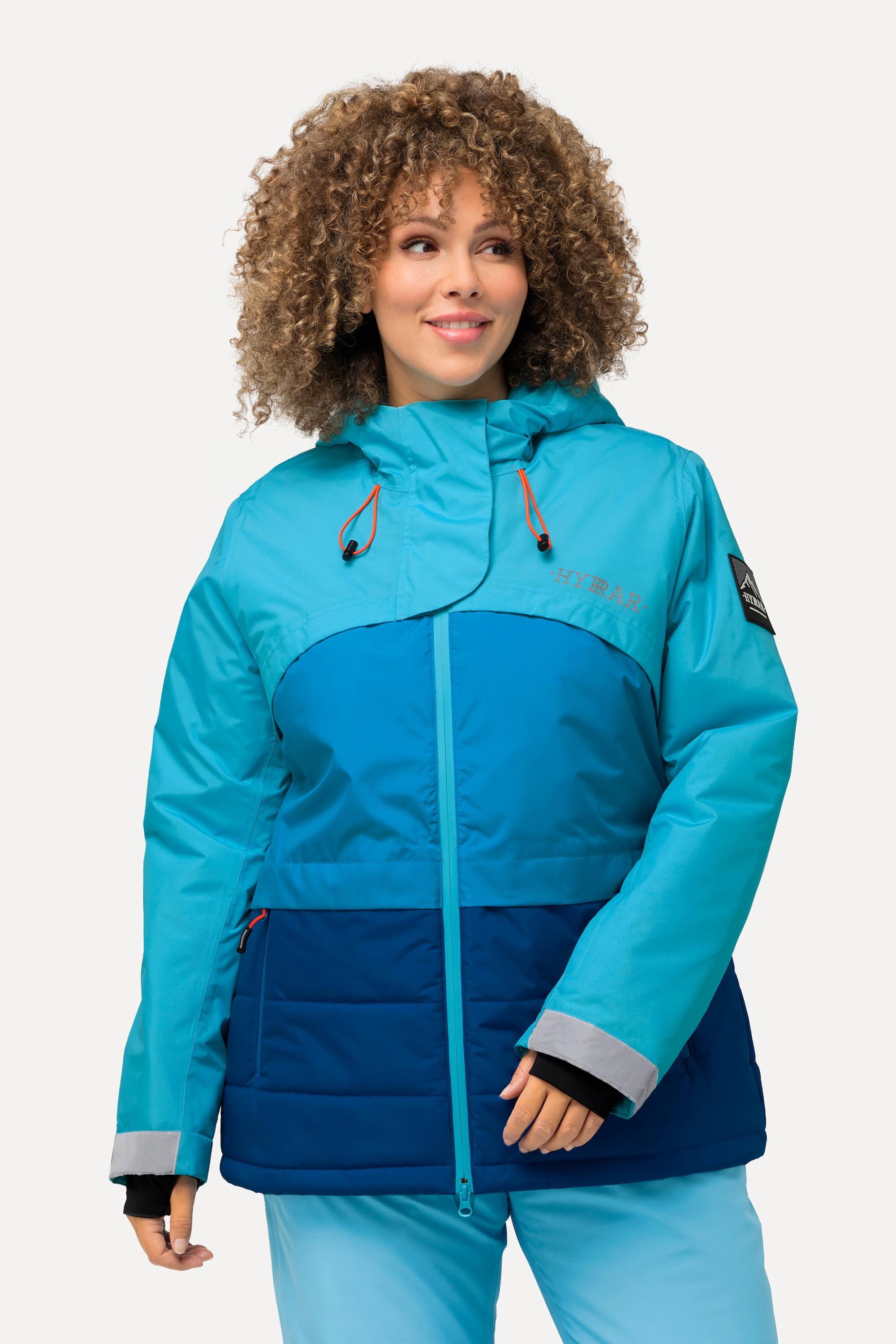 Ulla Popken  HYPRAR Funktionsjacke, wasserdicht, 2-Wege-Zipper, Schneefang 