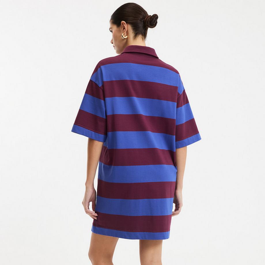 La Redoute Collections Abito a righe con colletto polo  