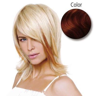 Image of Natur Glatt 40cm 133 Dunkelkupferblond 12 St.echthaar Fill-in Extensions Damen gold ONE SIZE