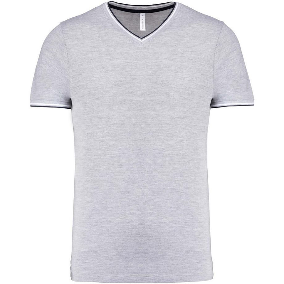 Kariban Piqué V-Ausschnitt T-Shirt  