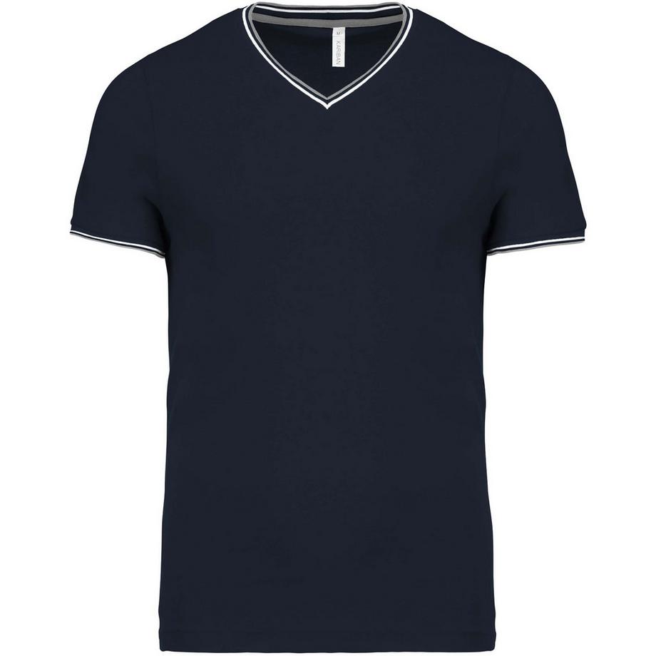 Kariban Piqué V-Ausschnitt T-Shirt  