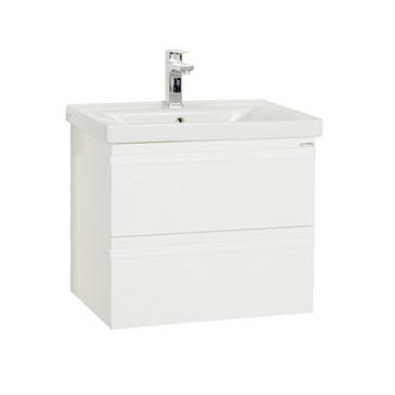 Ensemble de meubles de salle de bains 2-pièces lavabo 60 cm lavabo sans poignée tiroir Silora L