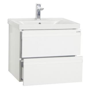 VCM Ensemble de meubles de salle de bains 2-pièces lavabo 60 cm lavabo sans poignée tiroir Silora L  