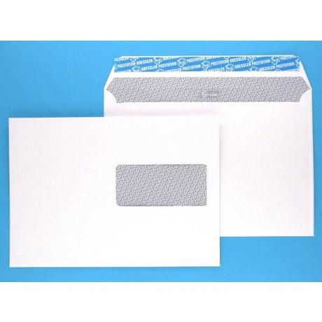 GOESSLER GOESSLER Couvert G-Line m/Fenster C5 2061 100g, weiss 500 Stück  