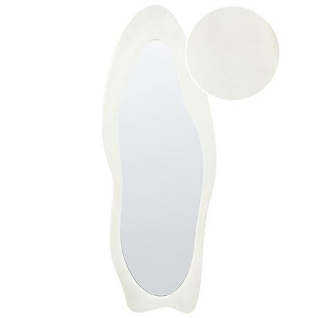 Beliani Miroir en Velours Moderne REIGNY  