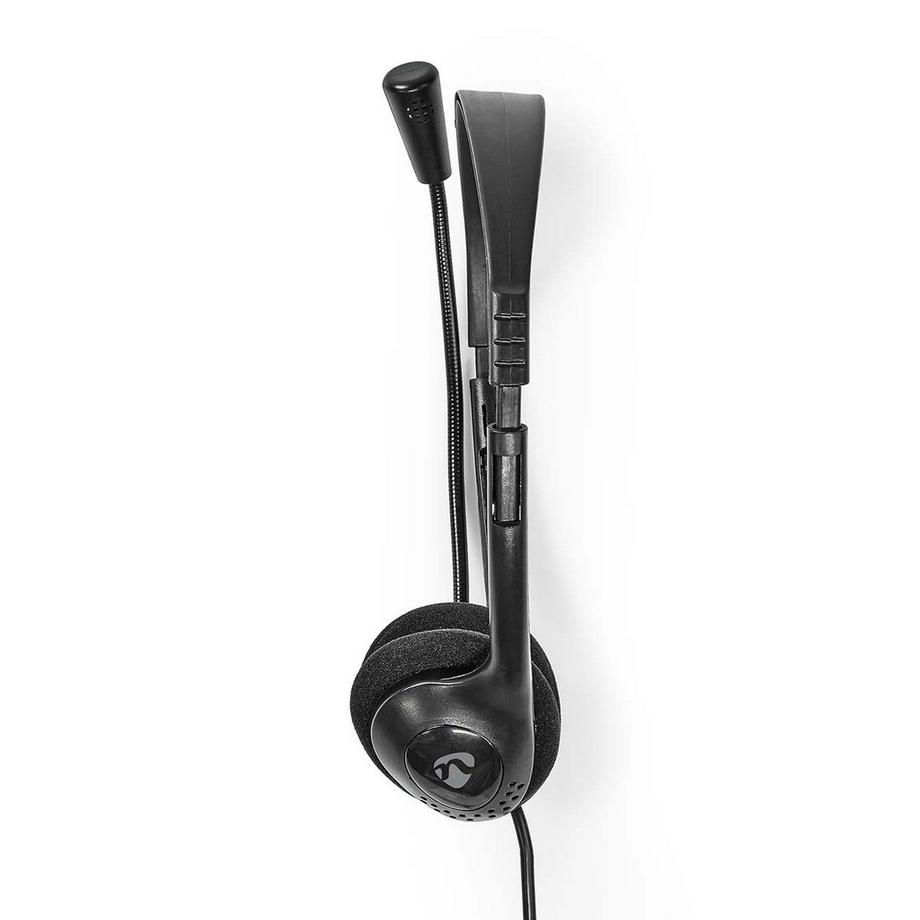 Nedis  PC -Headset | On-Ear | Stereo | USB Typ-A / USB Typ-C ™ | Faltbares Mikrofon | Schwarz 