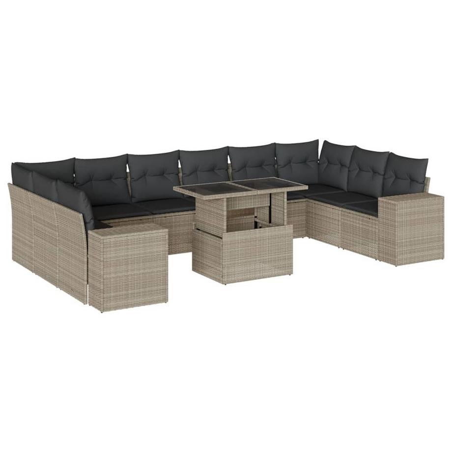 set divano da giardino Polirattan