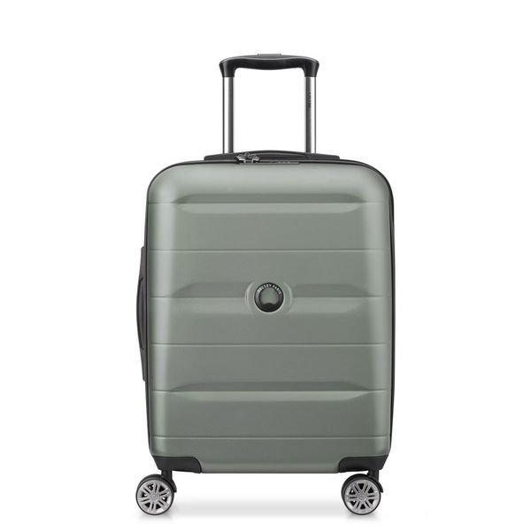 Image of Comete + 4 Doppelrollen Kabinentrolley Slim Line 55 Cm Damen Militärgrün 55 CM