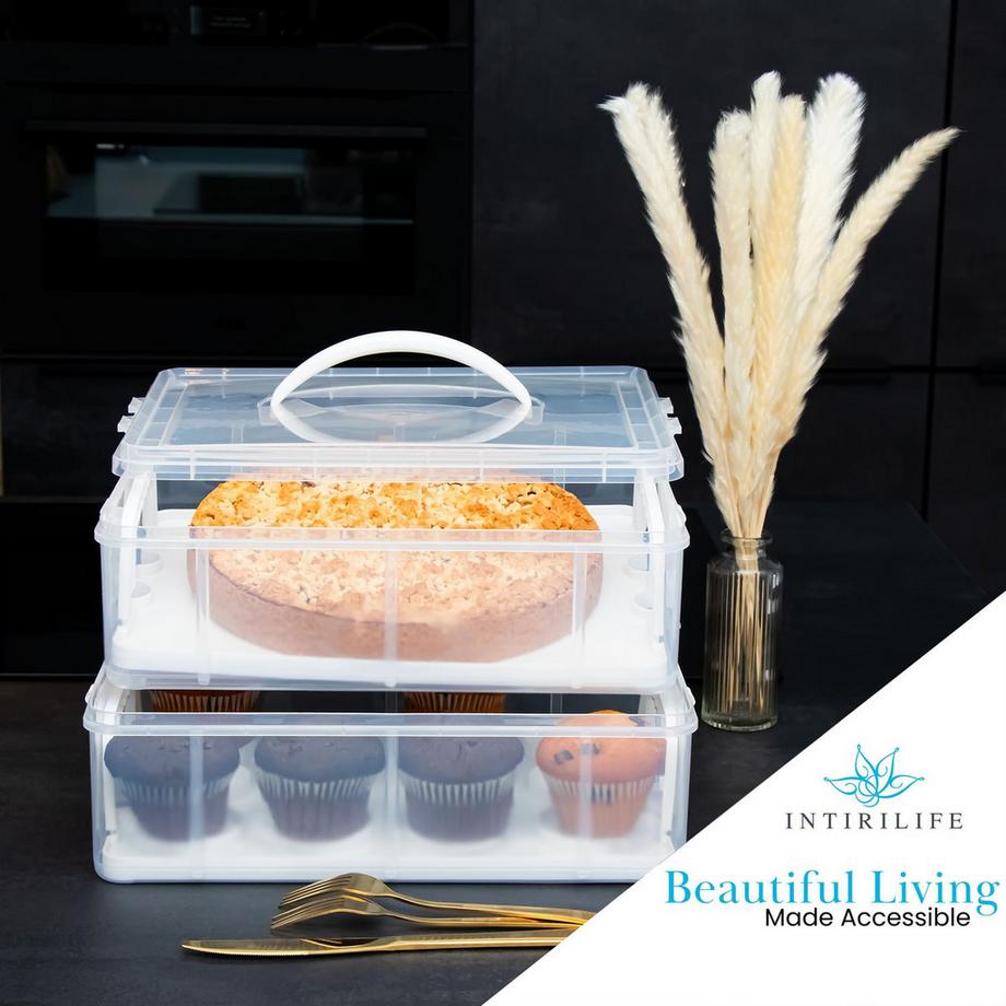 Intirilife Contenitore Per Il Trasporto Di Torte E Cupcake  
