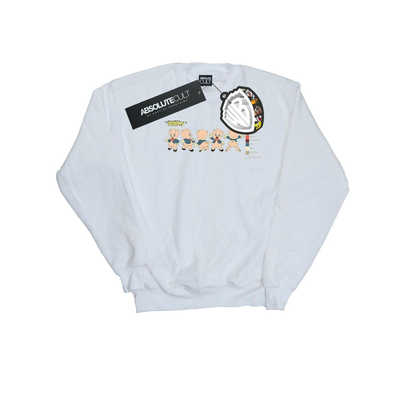 Image of Porky Pig Colour Code Sweatshirt Mädchen Weiss 152-158