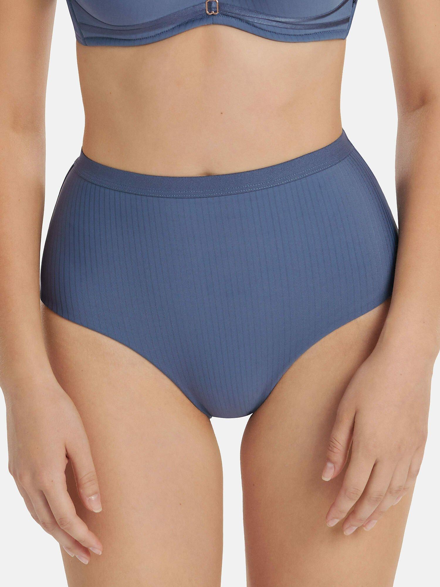 Image of Slip Mit Hoher Taille Laura Damen Blau 42