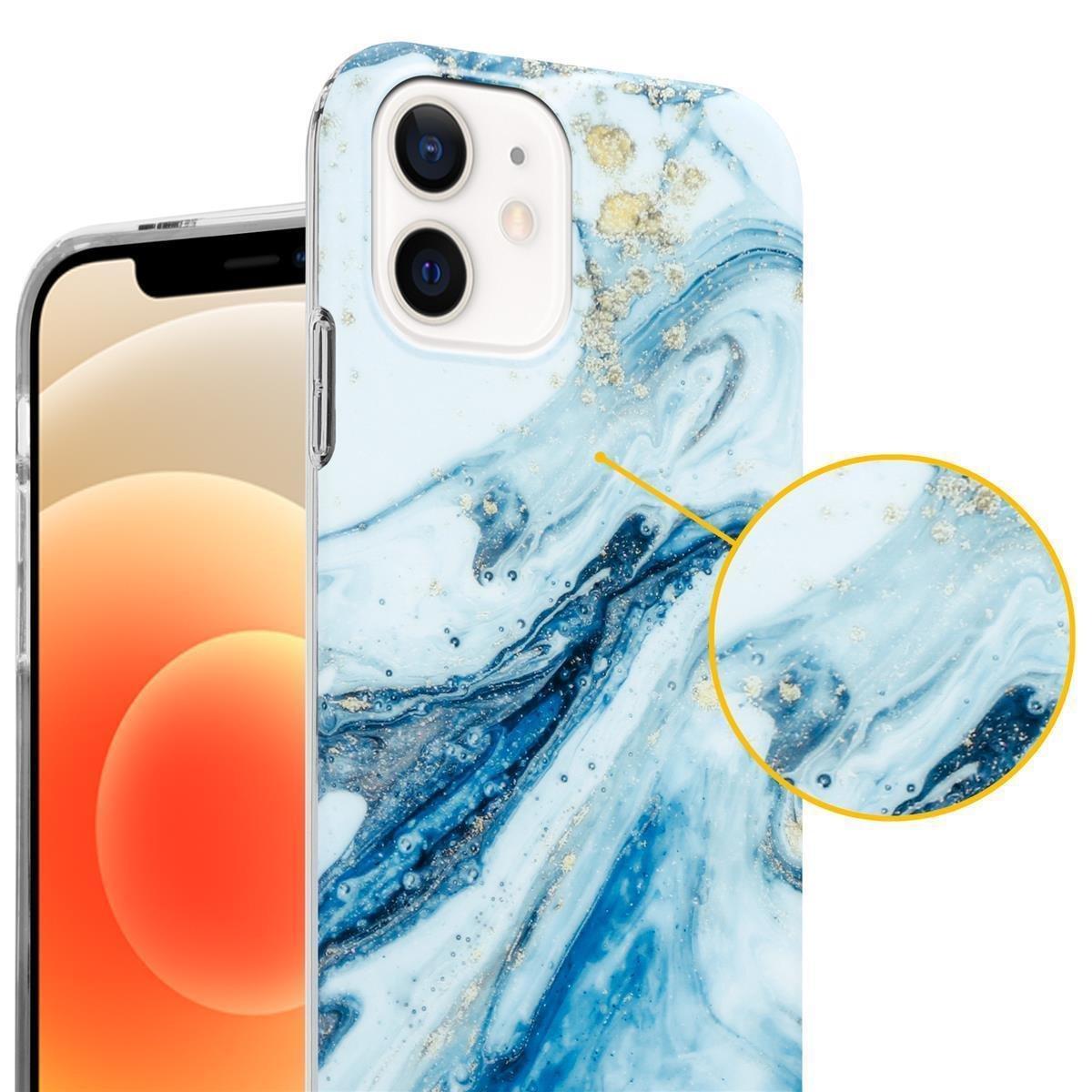 Cadorabo  Hülle für Apple iPhone 12 PRO MAX aus TPU Silikon mit Muster Mosaik 