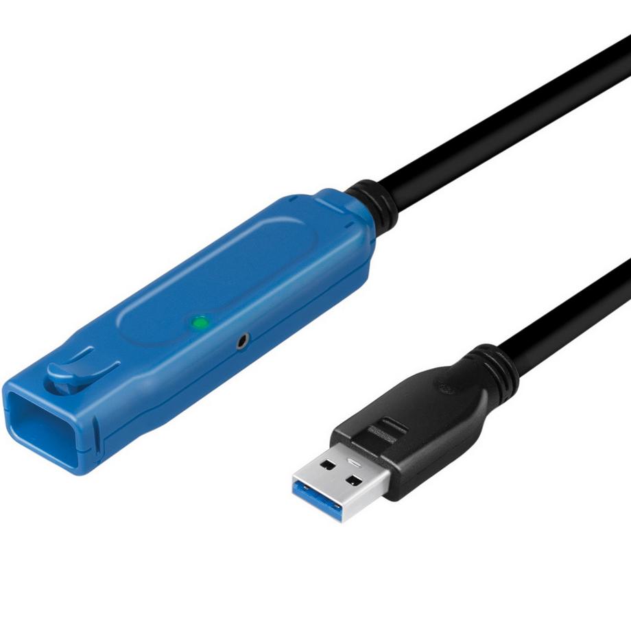 Aktives USB 3.0-Verlängerungskabel 5 Gbit/s 10 m